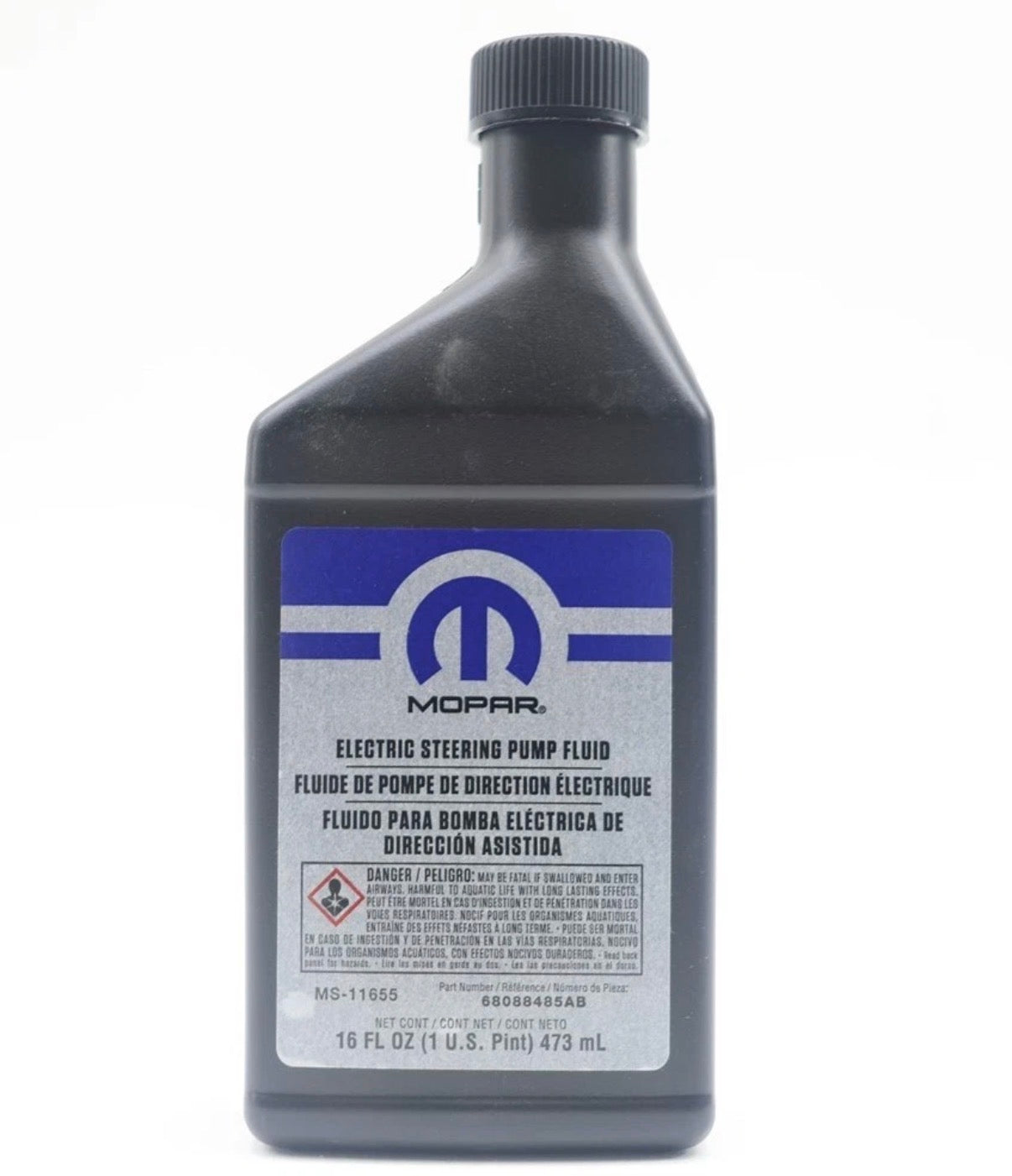 NEW OEM Mopar Electric Power Steering Pump Fluid 16oz Bottle 68088485AB