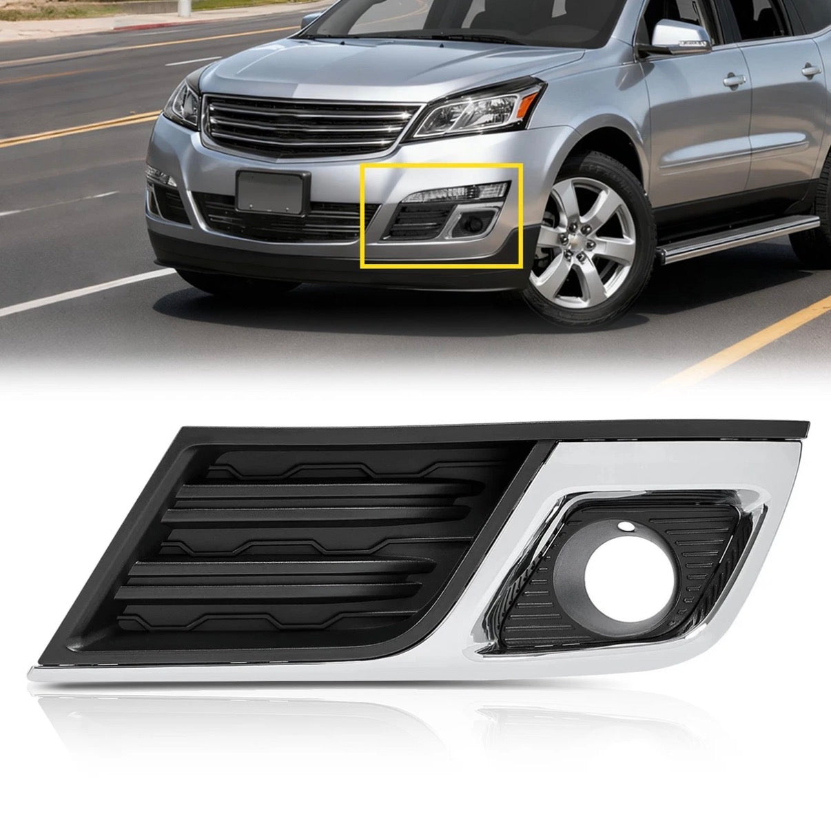 Fog Light Bezel Trim Driver Left Side For Chevy Traverse 2013-2017 2016 20988619