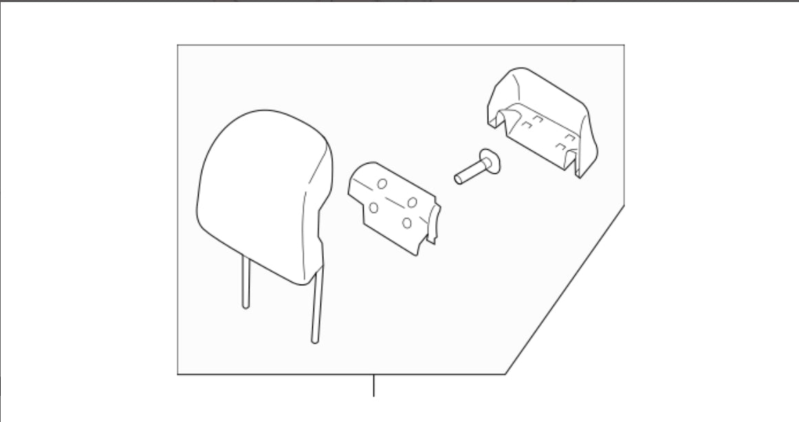 DP5Z-54611A08-BC Head Rest Assembly