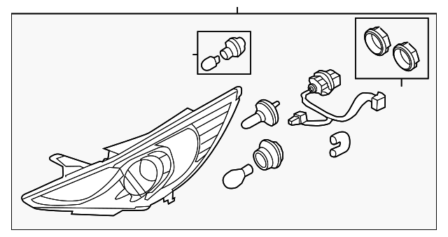 Composite Assembly - Hyundai (92102-3Q000)
2011-2014 Hyundai Sonata - 921023q000