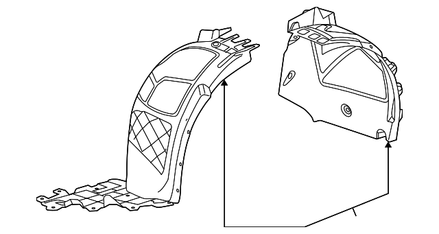 Fender Liner - Driver's Side (LH) - GM (23401038)