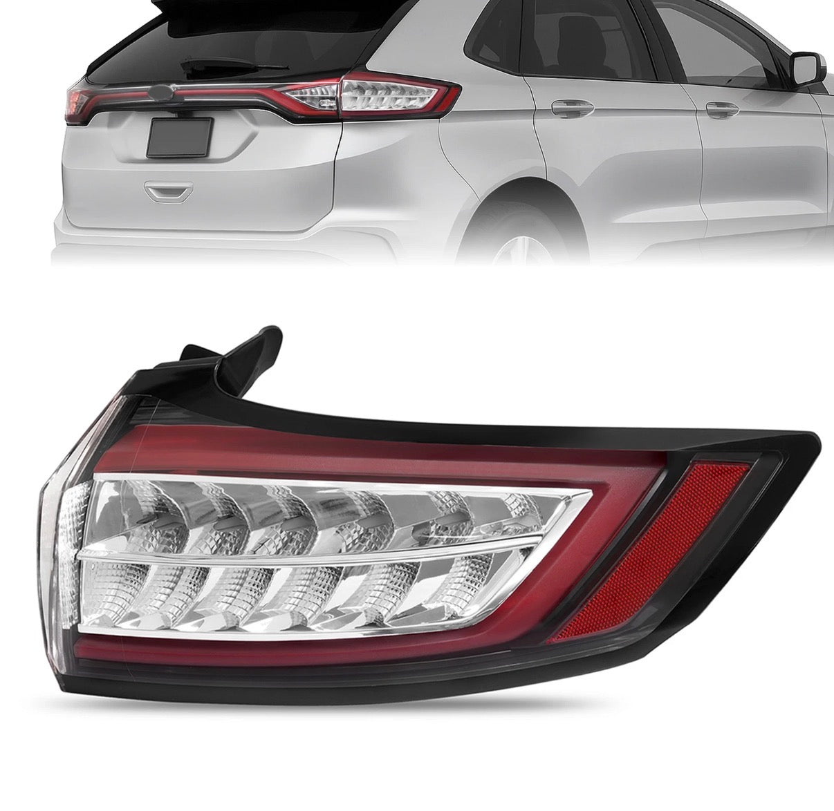 Full LED Tail Light Right Side For Ford Edge 15 2016-2018 Brake Lamp #HT4Z13404F 406280302540