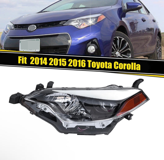 Headlights Headlamps For 2014 2015 2016 Toyota Corolla Left Driver Side Halogen # 8115002E60