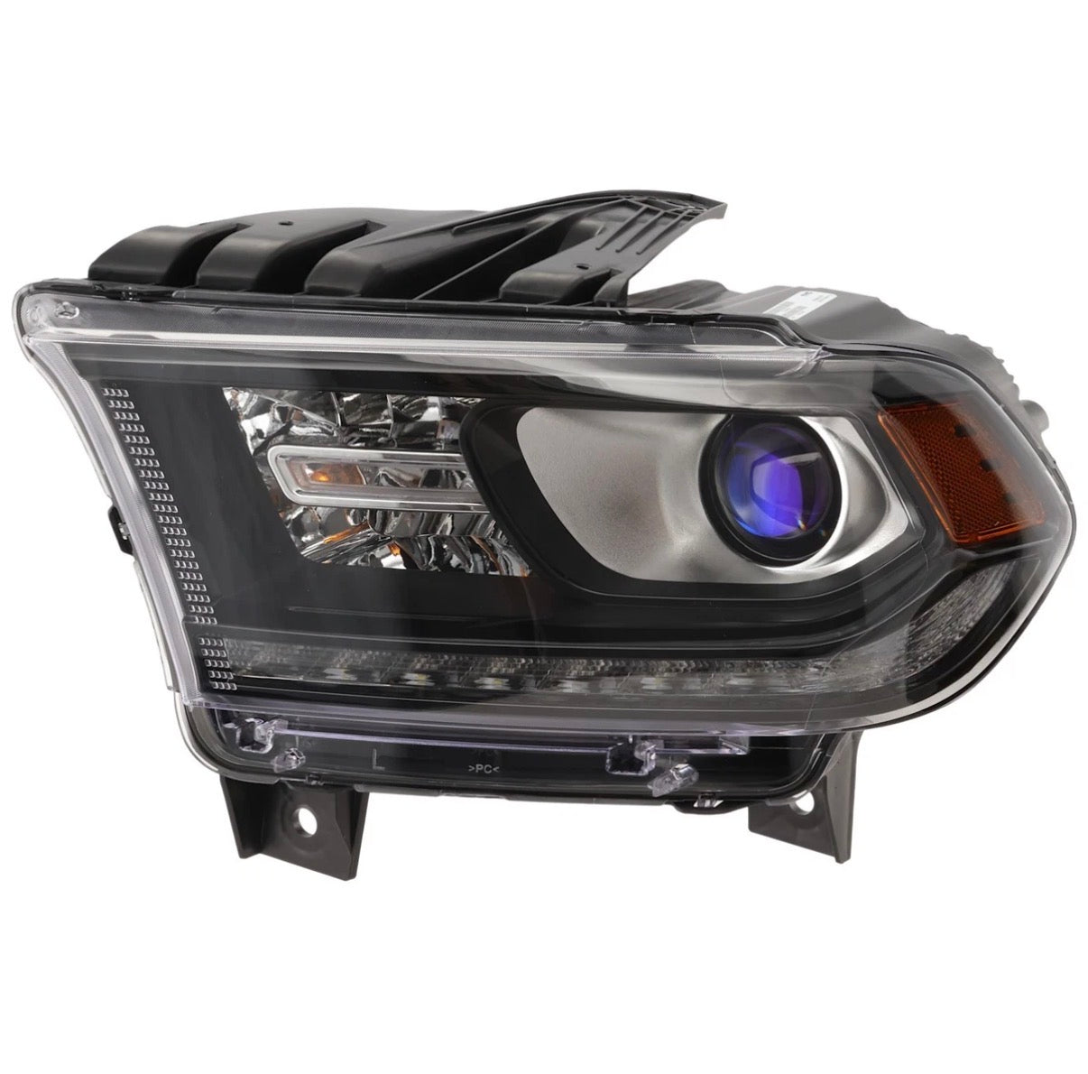 For 2016-2020 Dodge Durango Halogen Black Projector Headlight Driver w/ LED DRL #68299131AH