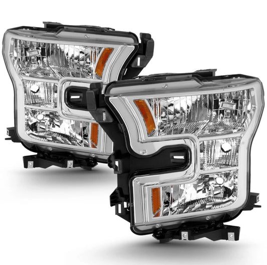 2015 2016 2017 Ford F150 Pickup [Halogen Type] Headlights Headlamps Left+Right FL3Z13008A FL3Z13008B 388847867460