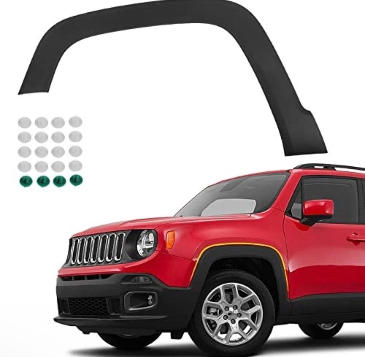 FIT FOR 2015-2021 JEEP RENEGADE FRONT LEFT DRIVER SIDE WHEEL FENDER FLARE BLACK 6TB75LXHAA