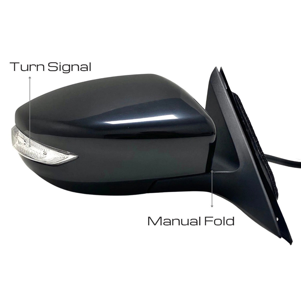 2013 Nissan Altima Passenger Right Side View Mirror Black 963013TH3A 1587922