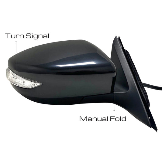 2013 Nissan Altima Passenger Right Side View Mirror Black 963013TH3A 1587922