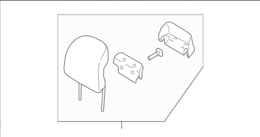 DP5Z-54611A08-BC Head Rest Assembly