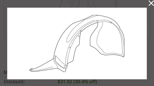 Fender Liner - Volkswagen (561-805-912-D-9B9)