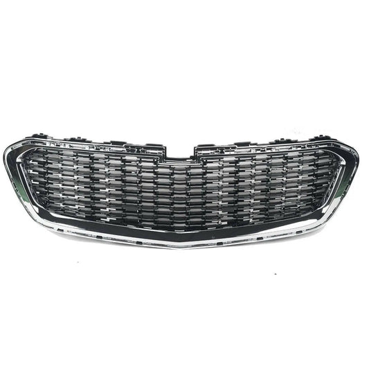 For 2014-2015 Chevrolet Malibu Front Upper+Lower Grill Grille Set Chrome & Black