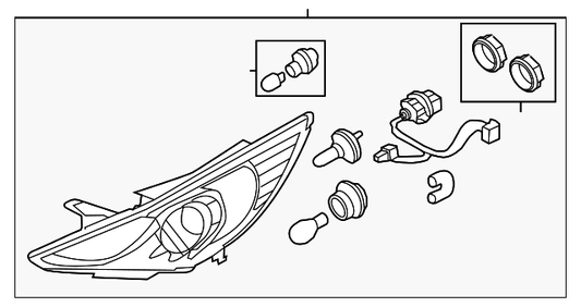 Composite Assembly - Hyundai (92102-3Q000)
2011-2014 Hyundai Sonata - 921023q000